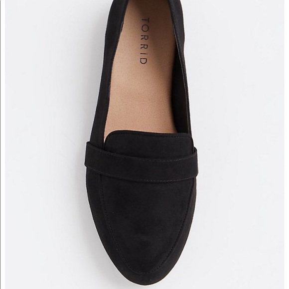 💕SOLD💕 Torrid Black Faux Suede Loafer (WW) size 7 - Picture 3 of 3